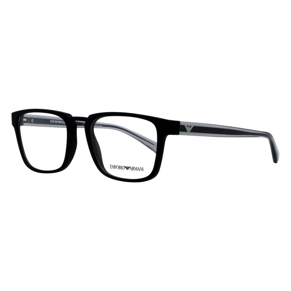 Emporio Armani Rectangular Eyeglasses EA3108 5042 Matte Black 53mm 3108